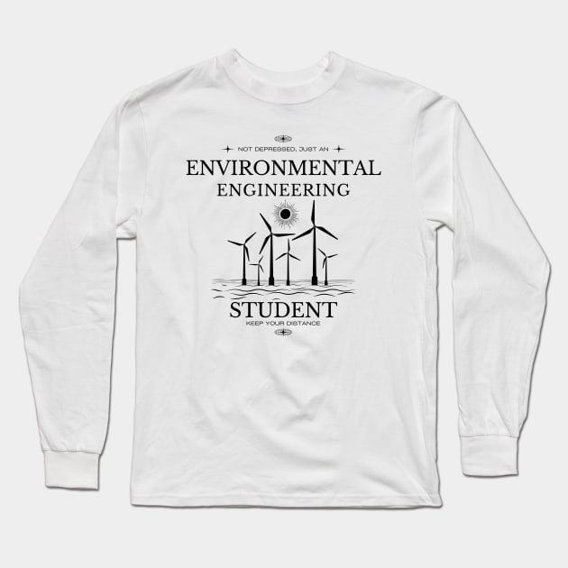 Environmental Engineering - White Version - Engineers Long Sleeve T-Shirt by Millusti